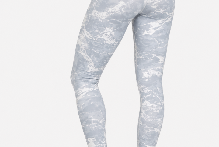 InnerRise CrystalFlow Women’s Yoga Leggings – Lavender Marble Edition