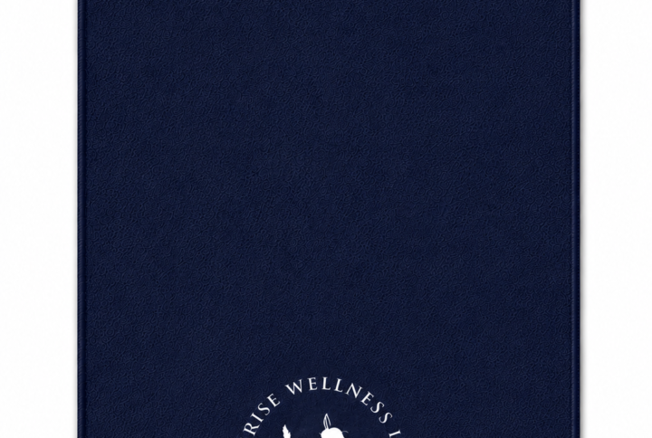 InnerRise CoreWave Yoga Towel – Midnight Navy Edition.