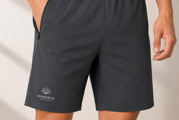 InnerRise NatureFlex Men’s Yoga Shorts – Sage Green Edition