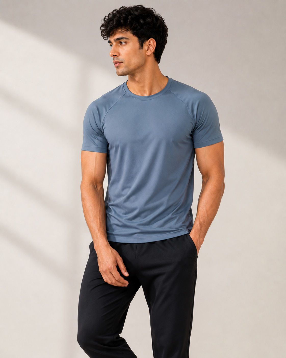 InnerRise AeroFlex Men’s Performance T-Shirt – Powder Blue Edition InnerRise AeroFlex Men’s Performance T-Shirt – Powder Blue Edition