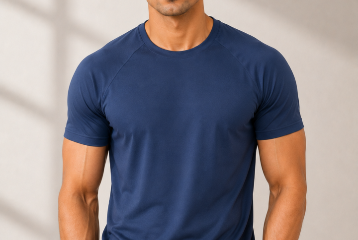 InnerRise ZenMotion Men’s Performance T-Shirt – Midnight Navy Edition