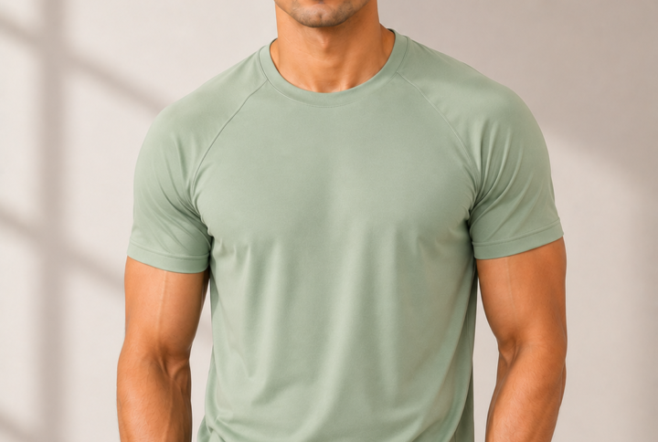 InnerRise CalmFit Men’s Performance T-Shirt – Sage Mint Edition