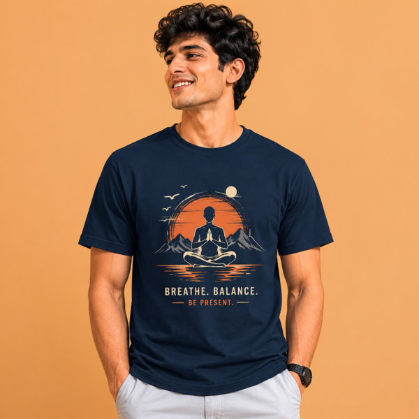 Breathe Balance Men's Yoga T-Shirt