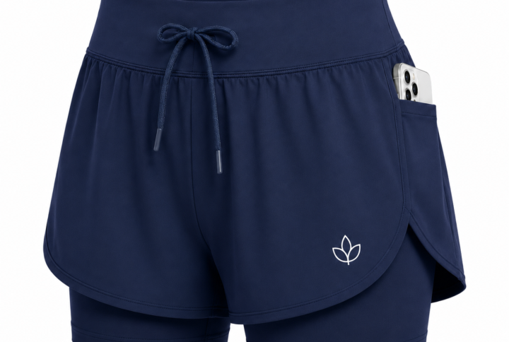 InnerRise ActiveFlow Women's Yoga Shorts – Midnight Navy Edition