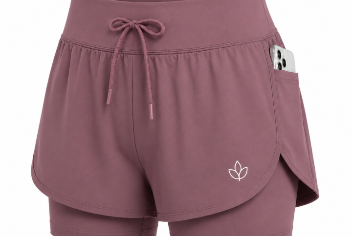 InnerRise ActiveFlow Women's Yoga Shorts – Dusty Rose Edition